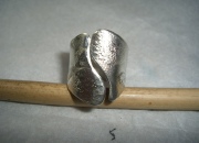 XXL-Ring aus 925er Silber, geschmort